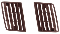 E7712 LOUVER SET-SIDE FENDER-BLACK-PAIR-80-82