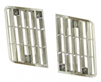 E7713 LOUVER SET-SIDE FENDER-CHROME PLATED-PAIR-80-82