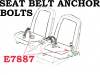 E7887 BOLT SET-SEAT BELT ANCHOR-2 PIECES-63-E68