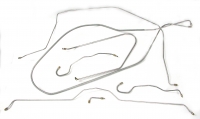 E8690 BRAKE LINE SET-STAINLESS STEEL-POWER BRAKES-1/4 INCH-65-66