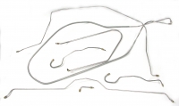 E8690 BRAKE LINE SET-STAINLESS STEEL-POWER BRAKES-1/4 INCH-65-66