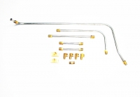 E9053 LINE SETS-FUEL-PUMP TO CARBURETOR-STEEL TUBING-5 LINES-7 FITTINGS-54-55