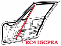 EC415CPEA CHANNEL-DOOR-FRONT WINDOW-COUPE-PAIR-63-67