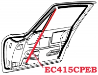 EC415CPEB CHANNEL-DOOR-FRONT WINDOW-CURVED-COUPE-PAIR-63-67