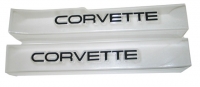 EC720 SILL EASE  / SILL COVERS / PROTECTORS-CLEAR-WITH BLACK LETTERS-PAIR-88-89