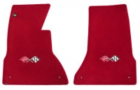 E15012 MAT SET-FLOOR-LLOYD'S CLASSIC LOOP-APPLIQUE CROSS FLAGS LOGO-COLORS-PAIR-57-63
