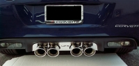 E21557 Panel-Exhaust-Borla Quad Oval Tip Exhaust-Polished-Stainless Steel-05-13