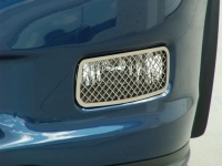 E21609 Light Cover-Driving Lights-Laser Mesh-Polished-Z06, ZR1, or Grandsport-Pair-06-13