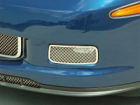 E21609 Light Cover-Driving Lights-Laser Mesh-Polished-Z06, ZR1, or Grandsport-Pair-06-13