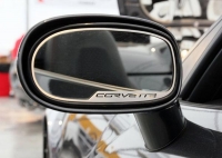 E21618 Trim Rings-Mirror-Side View-Corvette Lettering-Standard or Auto Dim-Pair-05-13