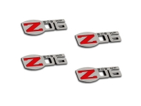 E21649 Badges-Z06 505 HP-Polished-Stainless Steel-4 Pieces-06-13