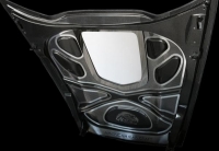 E21703 Center Brace-Hood Panel-X Frame-Polished-Stainless Steel-ZR1-09-13