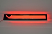 E21786 Sill Plate-Door-Factory Overlay-Carbon Fiber-W/ LED and Stainless Steel Trim-Pair-14-17