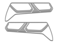 E21802 Bezel Trim Kit-Tail Lights-Polished or Brushed-Stainless Steel-8 pieces-14-17