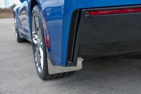 E21809 Mud Guards-Polished-Stainless Steel-W/ Carbon Fiber Backing-4 pieces-14-17