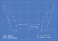 E21833 Vent Cover Set-Rear Quarter Vents-Z06 Style-Polished-Stainless Steel-10 pcs-14-17
