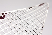 E21835 Vent Grilles-Rear Quarter Vents-Laser Mesh-Stainless Steel-Pair-14-17