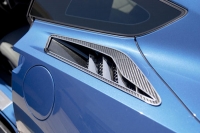 E21839 Vent Cover Set-Rear Quarter Vents-Z06 Style-Carbon Fiber-Stainless Steel Trim-10 pcs-14-17