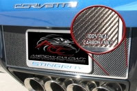 E21840 Tag Back-License Plate-Carbon Fiber-Stainless Steel Trim-14-17