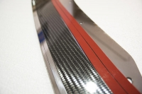 E21843 Spoiler-Front Lip-Carbon Fiber Overlay-W/ Corvette Script-Stainless Steel-14-17