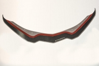 E21844 Spoiler-Front Lip-Carbon Fiber Overlay-W/ Stingray Script-Stainless Steel-14-17