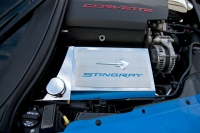 E21884 Cover-Fuse Box-Stainless Steel-Carbon Fiber-Stingray Script & Emblem-7 Colors-14-17