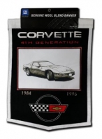 E22830 Corvette Generations Wool Wall Banner-84-96
