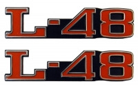 E3151 EMBLEM SET-HOOD-L-48-USA-PAIR-73-82