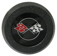 E6040 BUTTON ASSEMBLY-HORN-WITHOUT TILT AND TELESCOPIC-BLACK UPPER CORNER FLAG-68 ALL-68-75