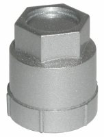 E6118S CAP SET-WHEEL-LUG NUT COVER-SILVER-20 PIECES-90-96