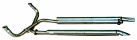 E6685 PIPE SET-EXHAUST-SIDE-ALUMINIZED-ORIGINAL SOUND-2.5 INCH-BIG BLOCK-427-68-69