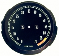 E7834 FACE-TACHOMETER-6500 REDLINE-65-67