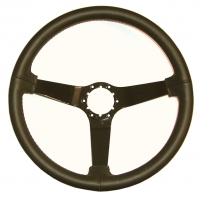 E8035 WHEEL-STEERING-LEATHER-WITH BLACK PAINTED SPOKES-80-82
